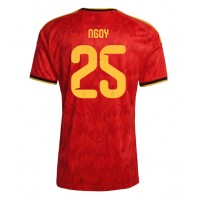Stroje piłkarskie Belgia Nathan Ngoy #25 Koszulka Podstawowej MŚ 2026 Krótki Rękaw